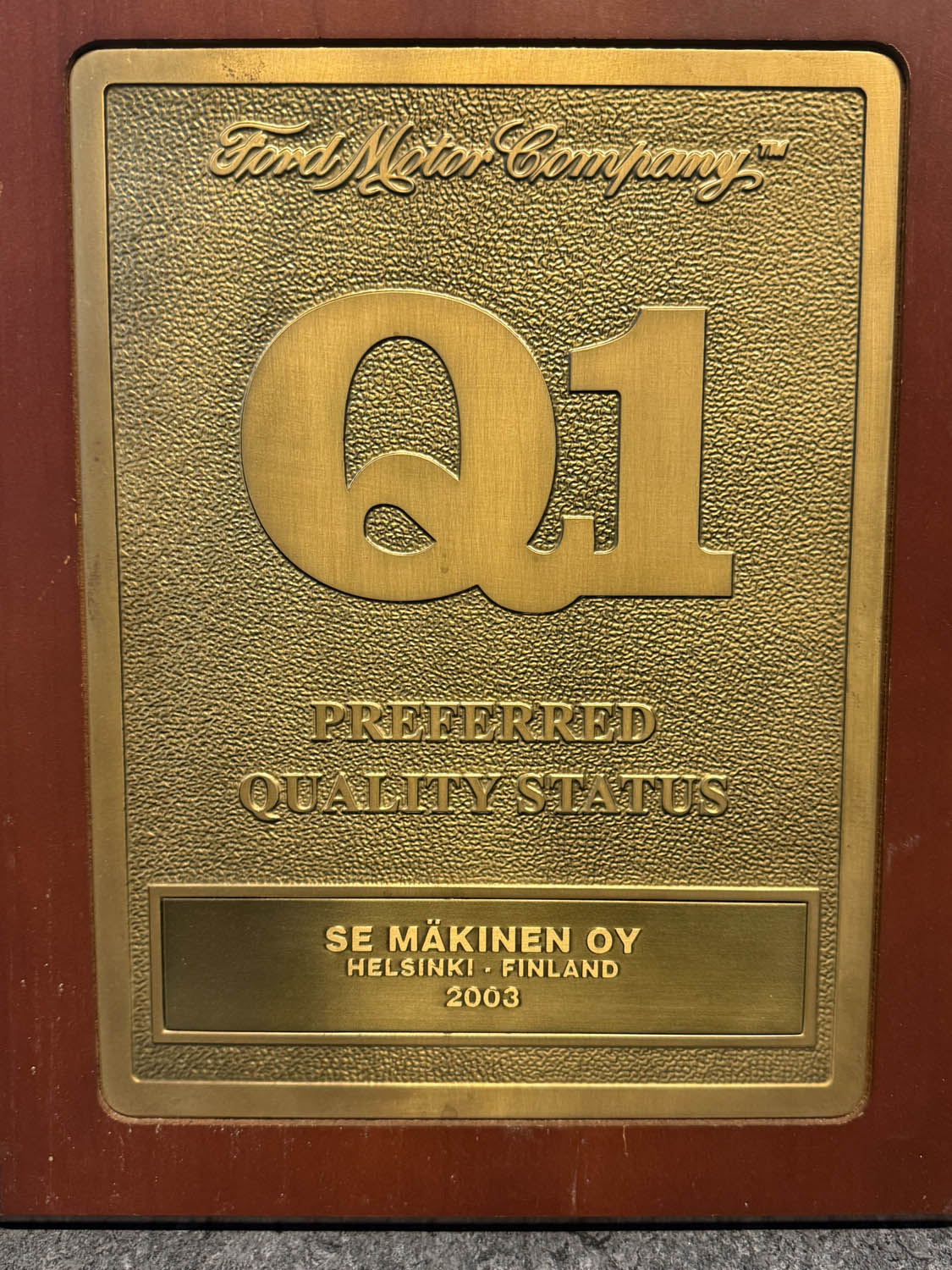 SE Mäkiselle myönnetty laatupalkinto